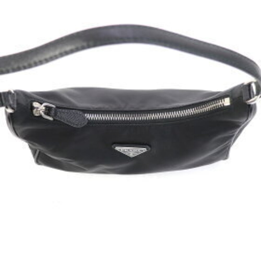 Prada Re Re Black Edition Logo Triangle Tessuto Bag - Picture 6 of 7